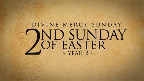 second sunday of easter readings